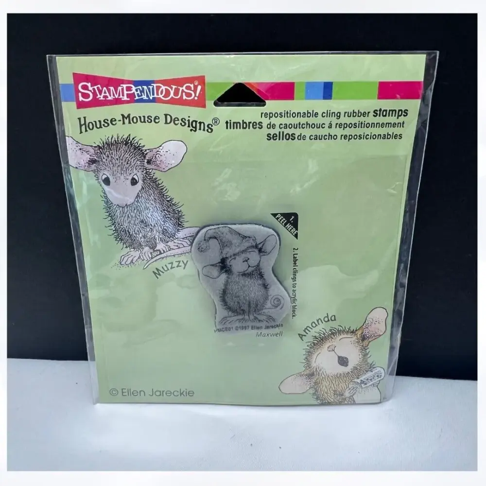 House Mouse SANTA MOUSE Christmas Mice Tpr Stamp