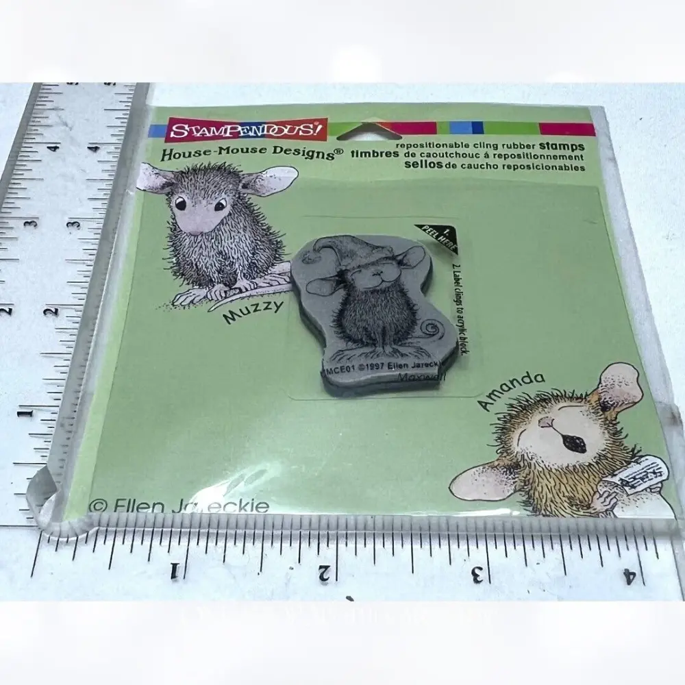 House Mouse SANTA MOUSE Christmas Mice Tpr Stamp