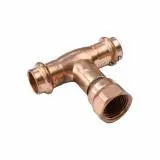 PC612 11/2X11/2X NIBCO 1-1/2" X 1-1/2" X 3/4" CXCXFIP Warm-toned Tee-Press