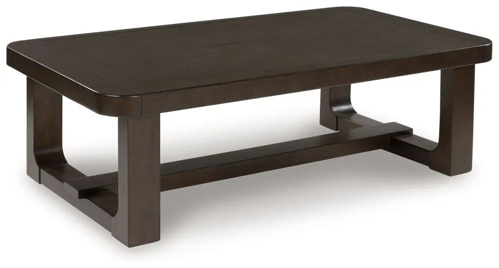 Breckington - Rectangular Cocktail Table - Dark Chocolate