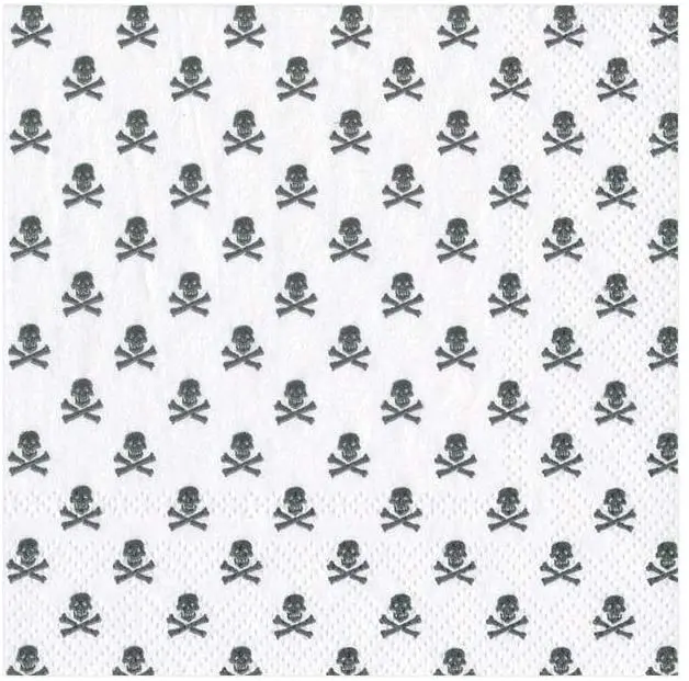 Cocktail Napkin Skull and Crossbones