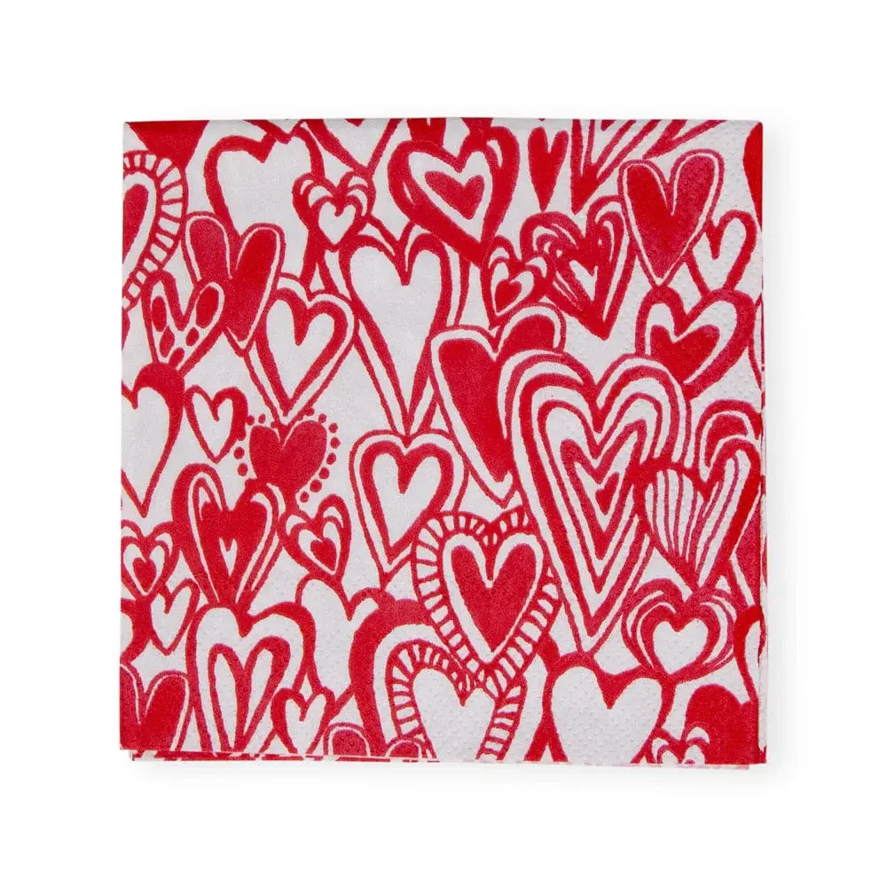 Groovy Love Cocktail Napkins - 20 Per Package