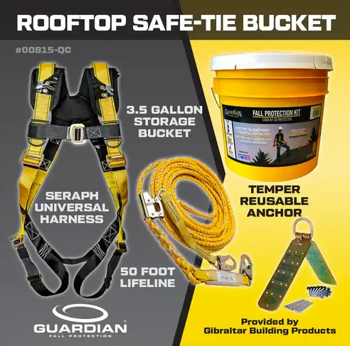 Guardian Fall Protection Rooftop Reliable Tie Bucket Kit