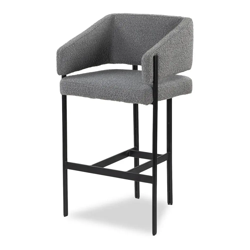 Tatler Bar Stool Boucle Grey | Outlet