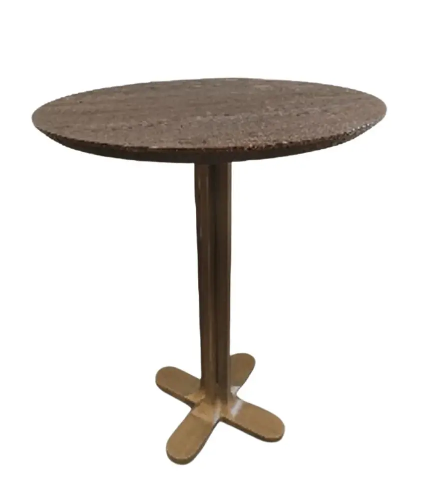 Revelin Round Bar Table 80cm - Deep Brown