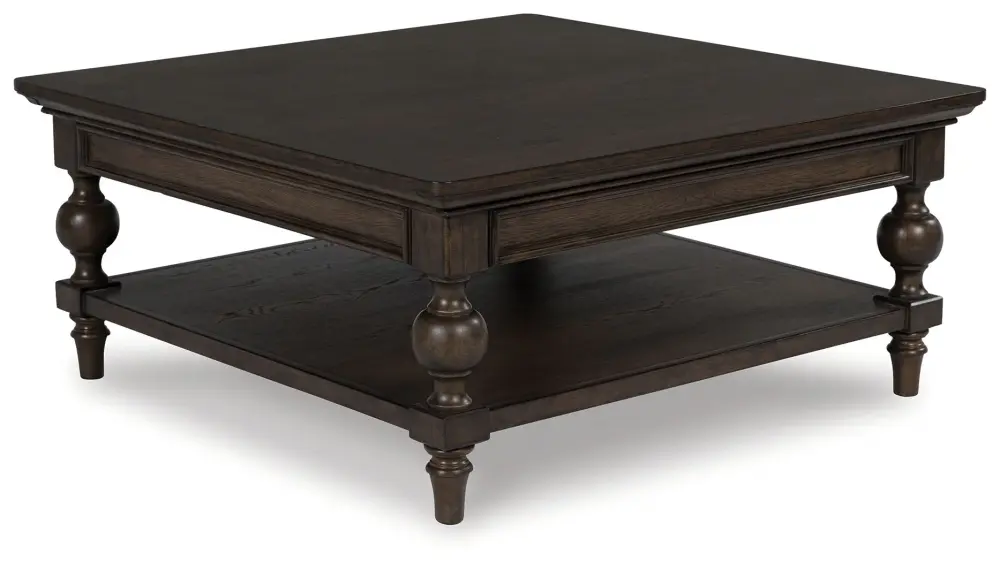 Veramond - Square Cocktail Table - Dark Chestnut