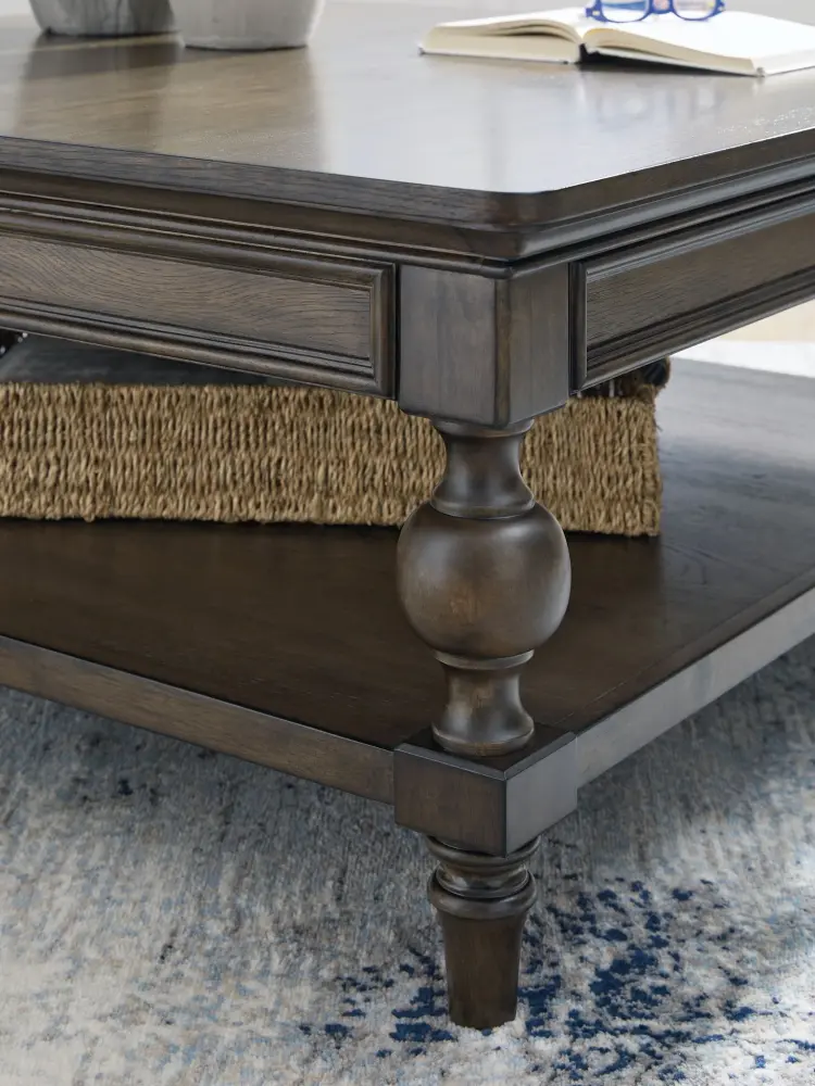 Veramond - Square Cocktail Table - Dark Chestnut