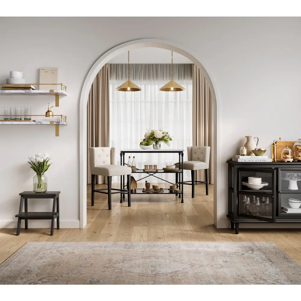 Ari Winged Counter Stool - Stone | Outlet