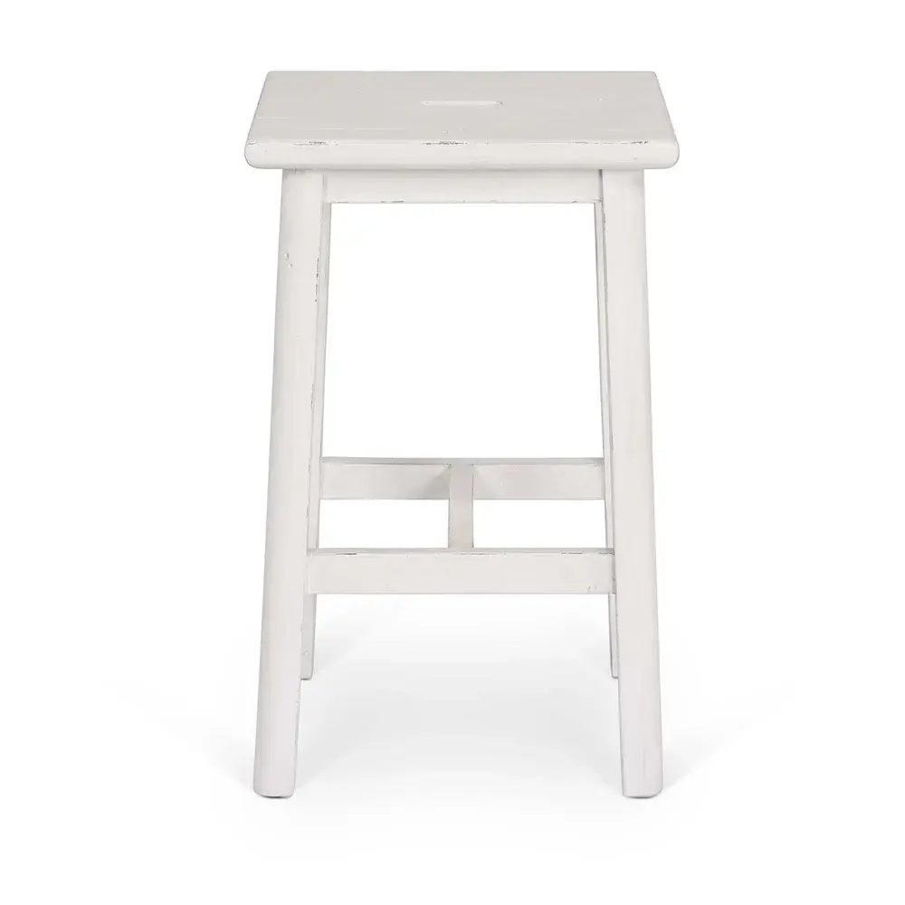 Ashwell Handle Bar Stool - Whitewash Bottle Opener