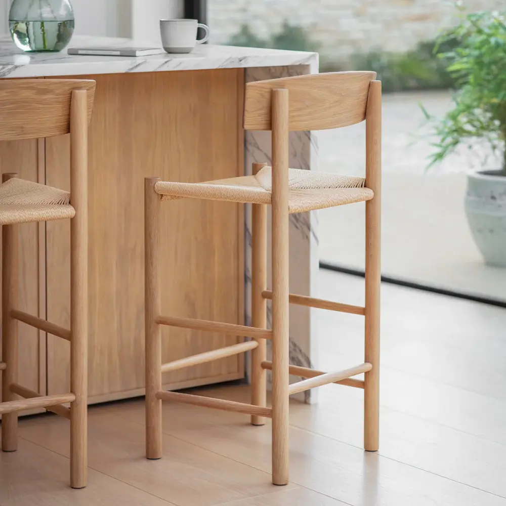 Backlit Glass Longworth Bar Stool Back - Unadulterated