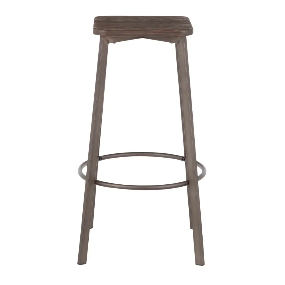 Clara - Industrial Square Barstool place 2) - Espresso Bottle Opener