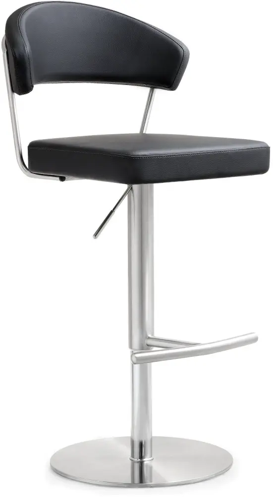 Cosmo Black Stain-proof Steel Barstool - UK