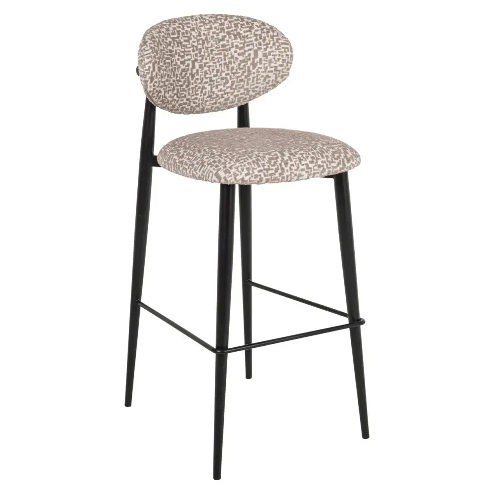 Dantes Geometric Bar Stool - Genuine Sturdy Construction