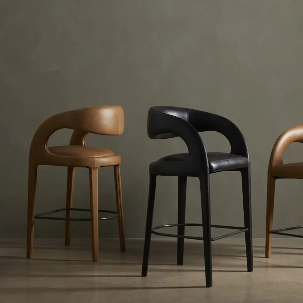 Hawkins Leather Bar Stool Bottle Opener