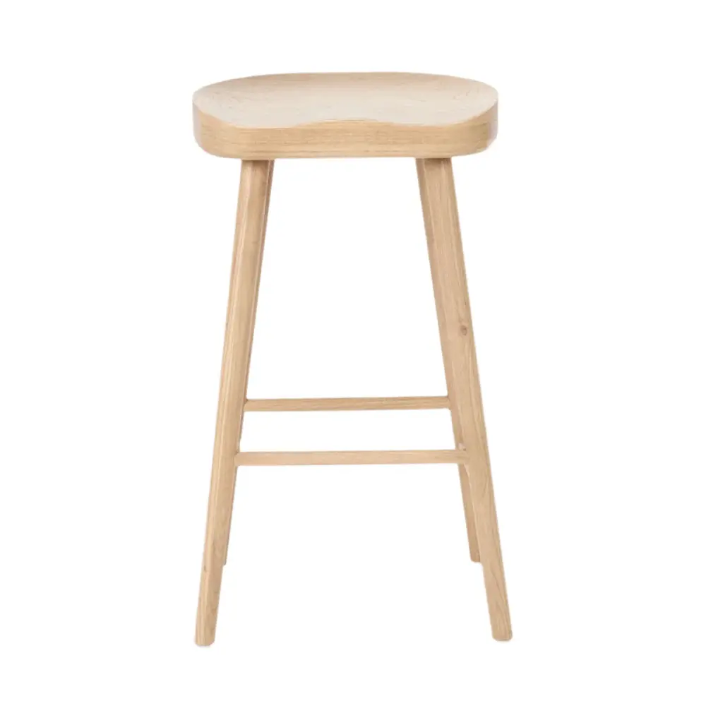 Industrial Style Lasolo Bar Stool - Ash Wood