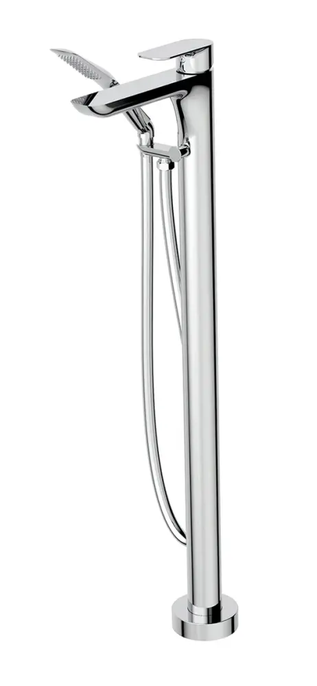 Floor-mounted bath faucet hand shower Guest Bathroom