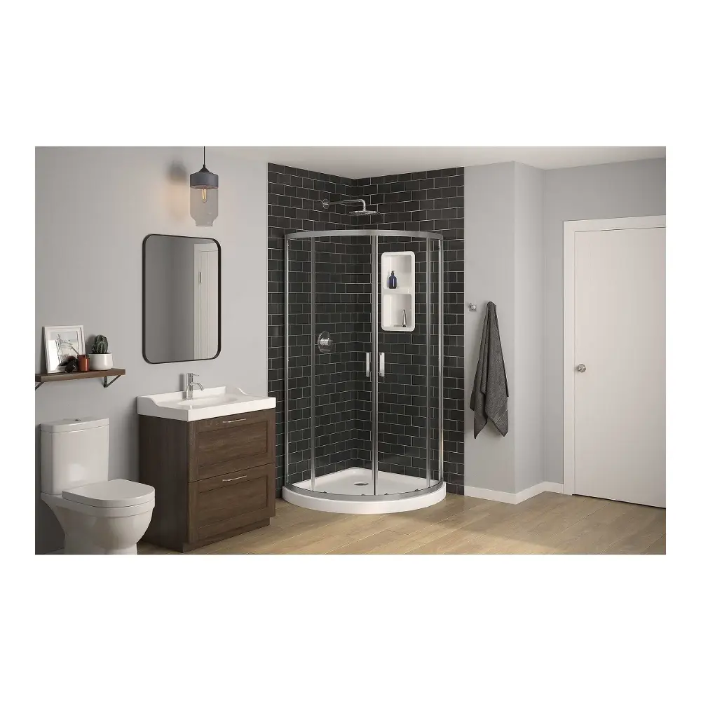 Miram White Corner Shower, 36''