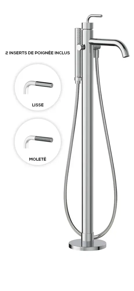Quick-Dry Microfiber Floor-mounted bath faucet hand shower