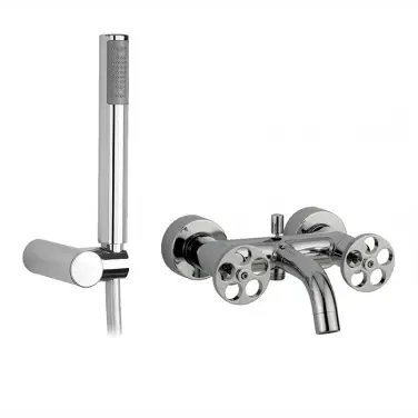 Wall-mounted bath faucet hand shower