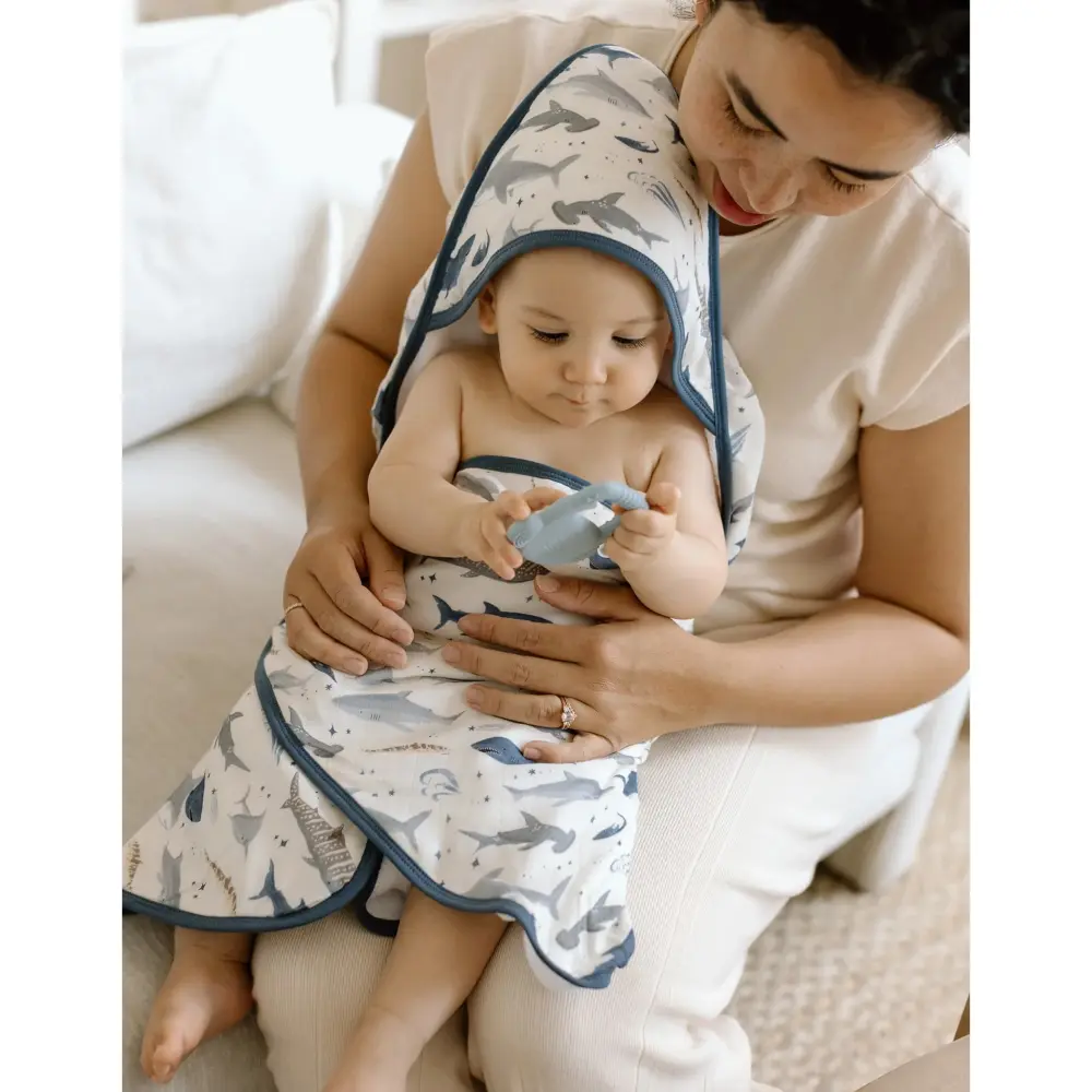 Hooded Towel Adjust - Sharks | Ultra Soft & Plush