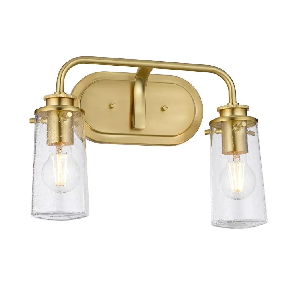Braelyn 2 Light Wall Airy - Brushed Brass | Outlet