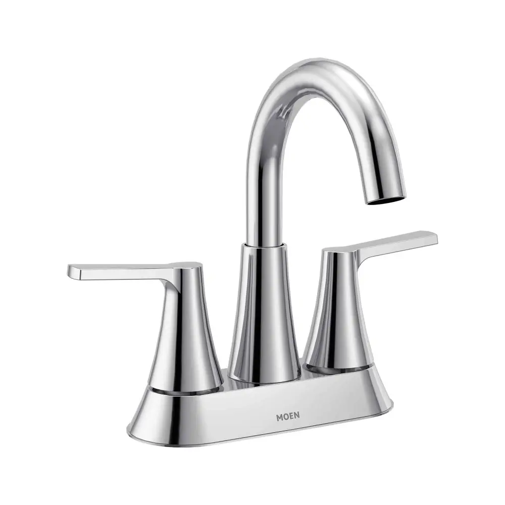 Mikah 2-Handle Bathroom Faucet High Arc, Chrome (4" Center)