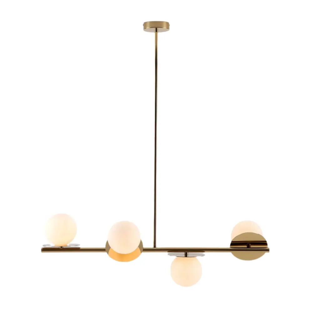 Opal Disc Ceiling Light- Warm alloy