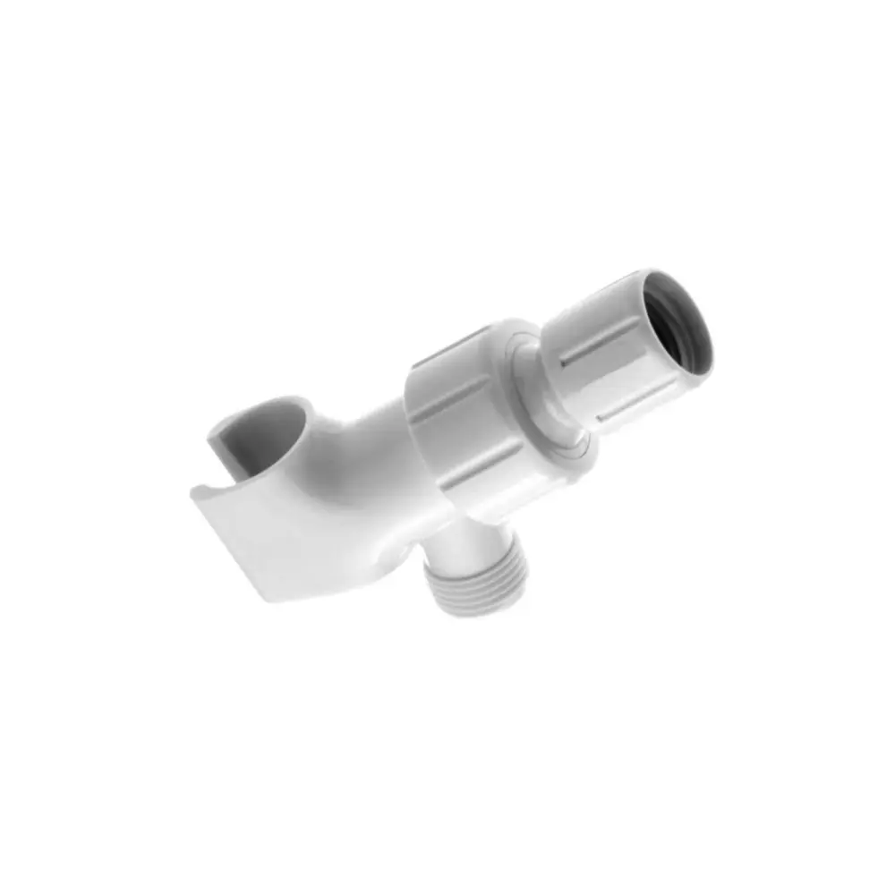 Premium Water-Resistant ABS Shower Arm Mount and ABS Ball, Ivory Finish