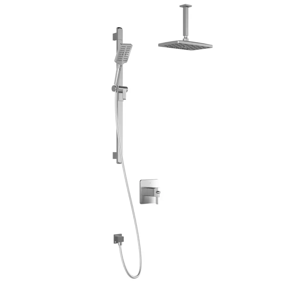 GRAFIK™ TCD1 PREMIA (Valve Not Included) : AQUATONIK™ T/P Coaxial Shower System Vertical Ceiling Arm Chrome