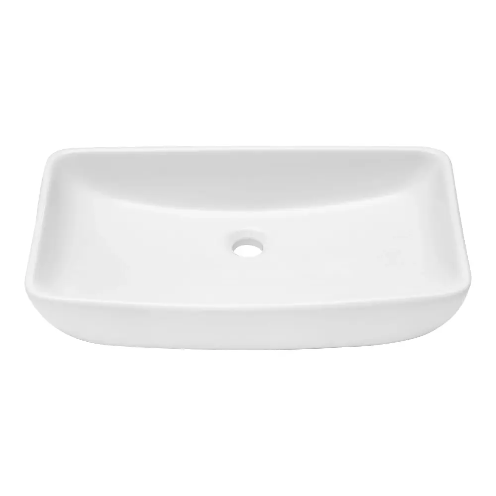 Rectangular Vessel Bathroom Sink - Pearl