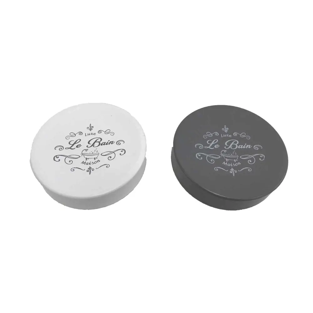 Soap Dish ''Le Bain” Inscription, 2 Color Choices
