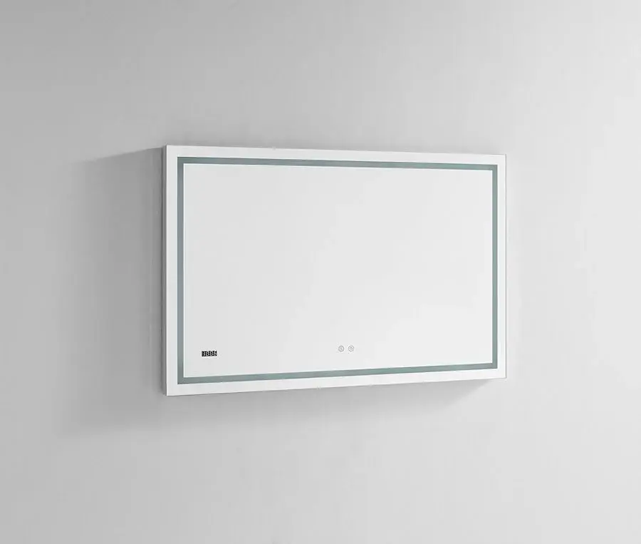 Aquadom Daytona 40x36 LED Lighted Bathroom Mirror Non-Slip Base | 5-Year Warranty
