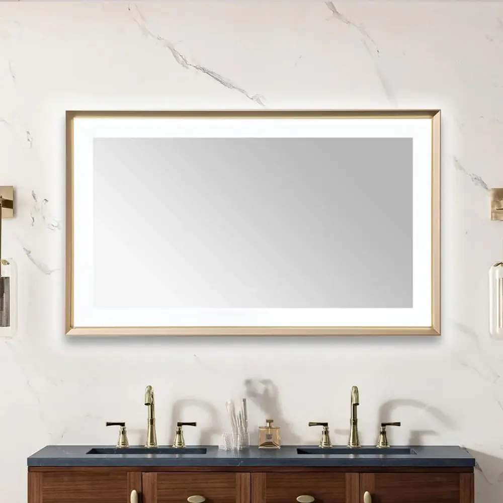 Aquadom Madison 60"x36" LED Lighted Chamfer Frame Mirror Defogger