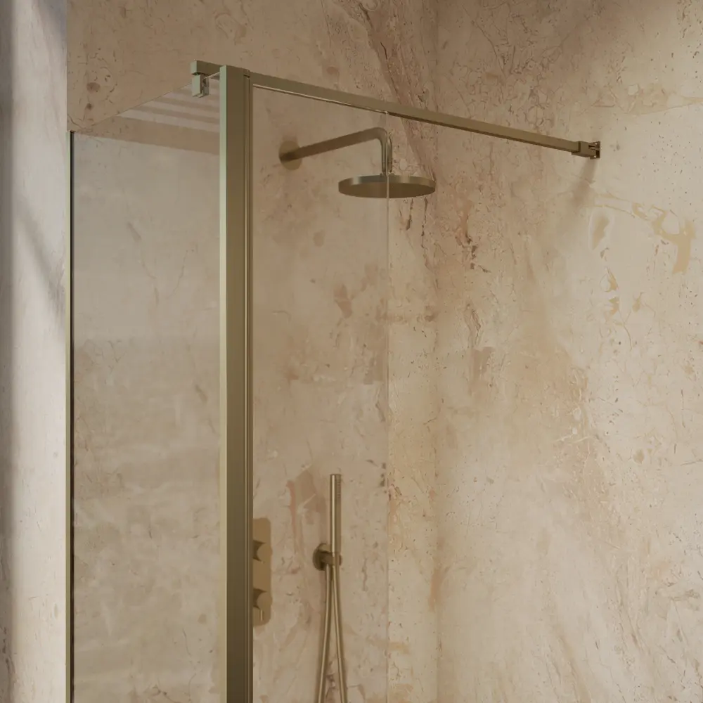 Roman Haven Select 300 Pivot Deflector 8mm - Brushed Warm alloy