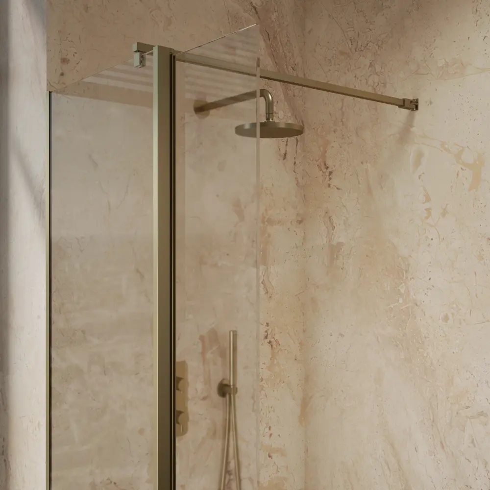 Roman Haven Select 300 Pivot Deflector 8mm - Brushed Warm alloy