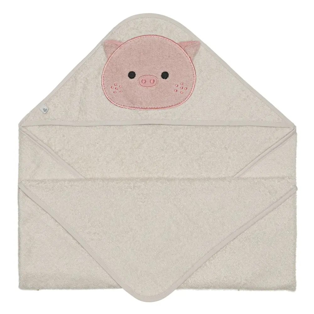 Hooded Towel - Pig | Ultra Soft & Plush