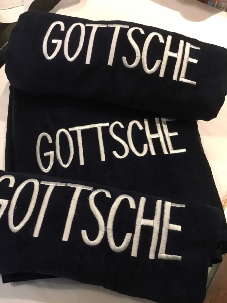 MONOGRAM BEACH TOWEL 3" NAME or INITIALS | Ultra Soft & Plush