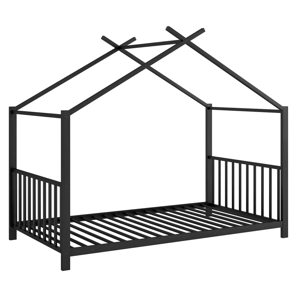 Metal House Platform Bed Modern Design And Durable Frame