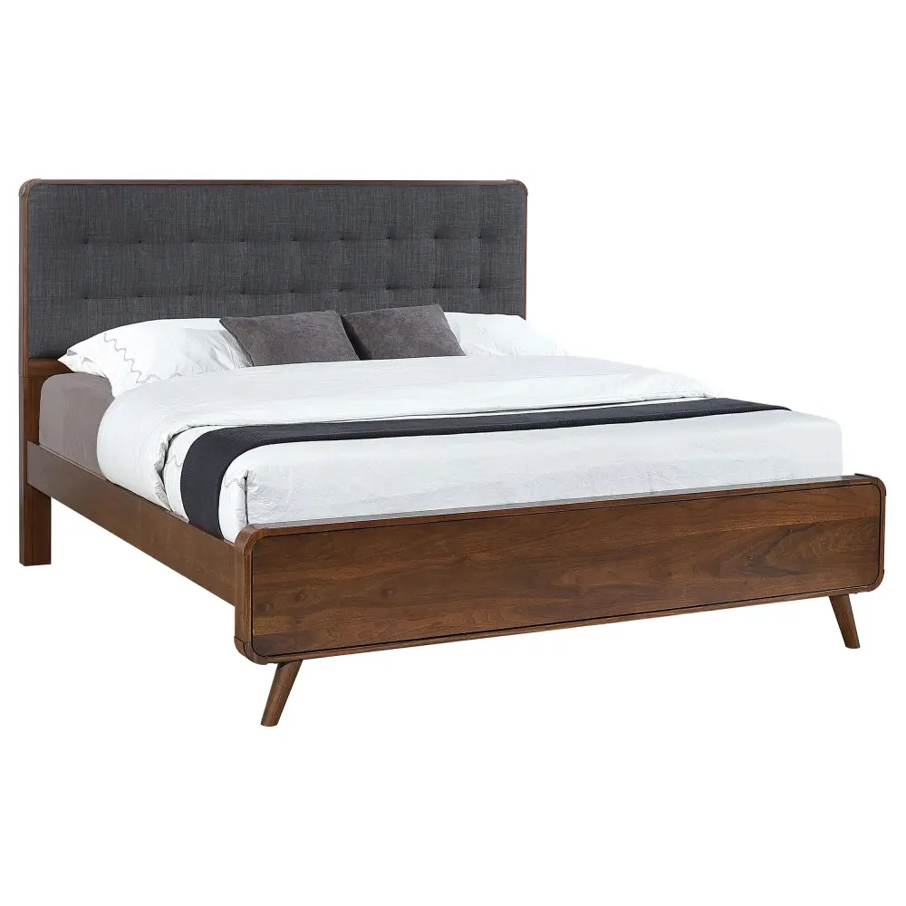 Diamond Modern Furniture COA Robyn King Upholstered Platform Bed 205131KE