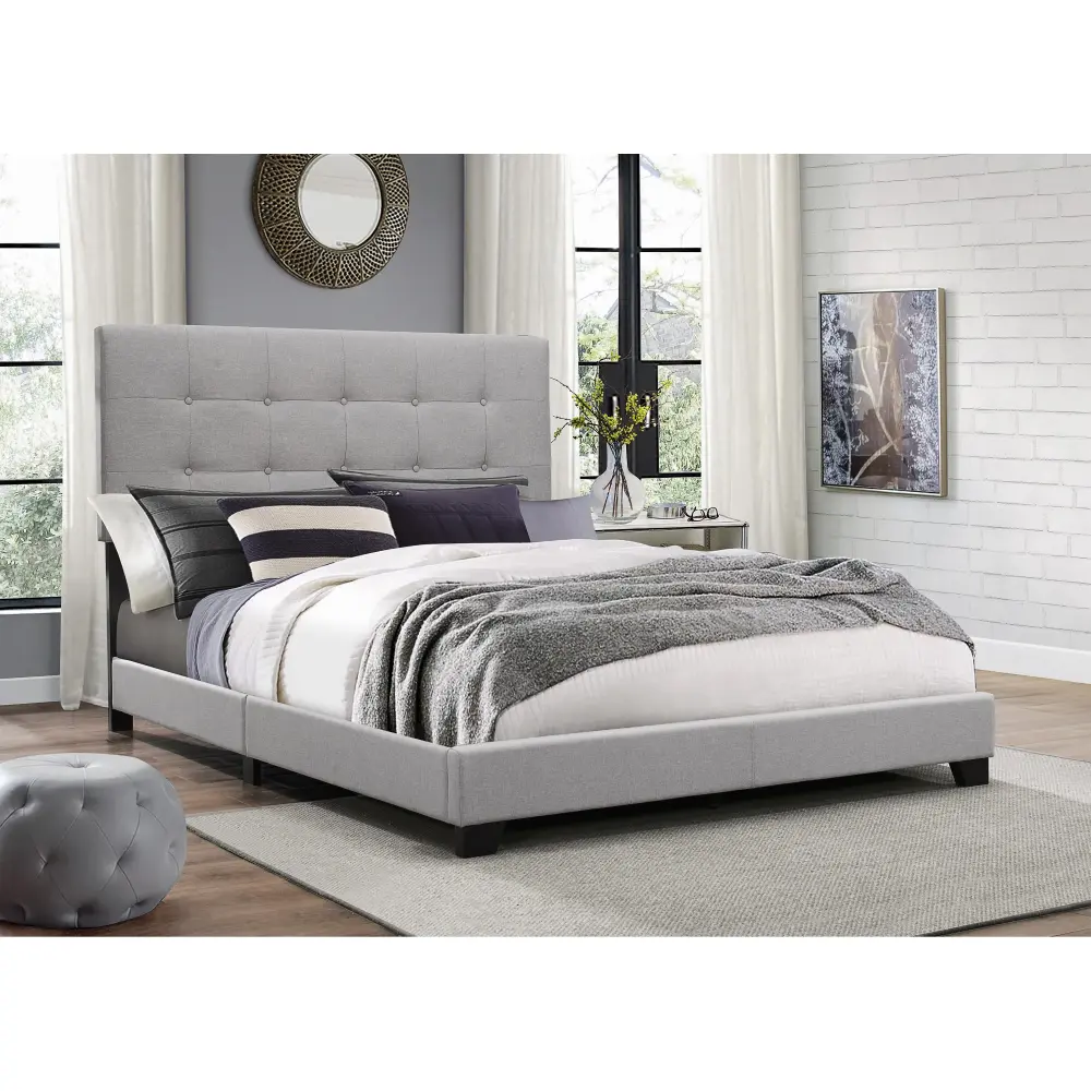 Diamond Modern Furniture CM Florence Twin Upholstered Platform Bed 5270GY-T