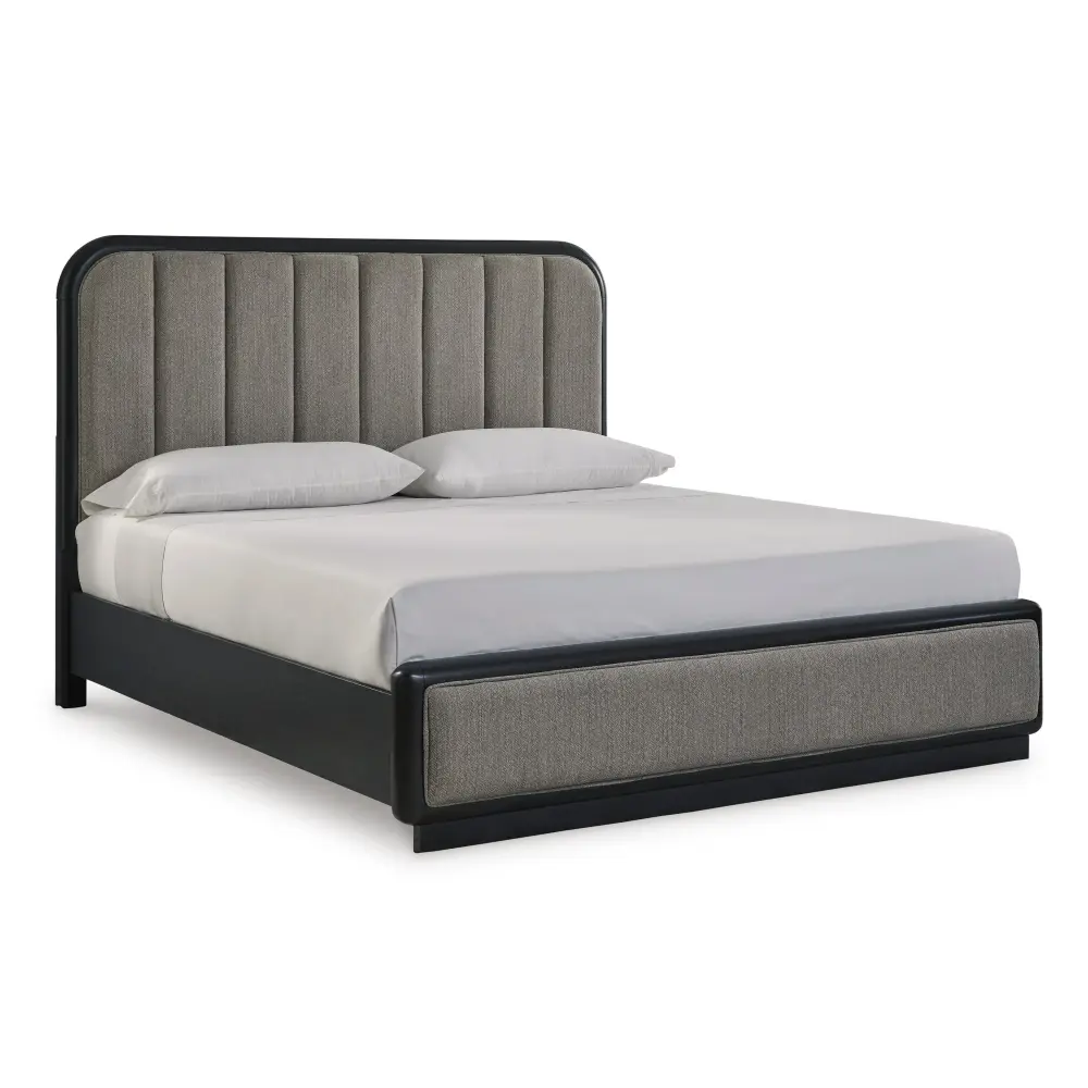 Diamond Modern Furniture Premium Design Rowanbeck King Upholstered Panel Bed B821-58/B821-56