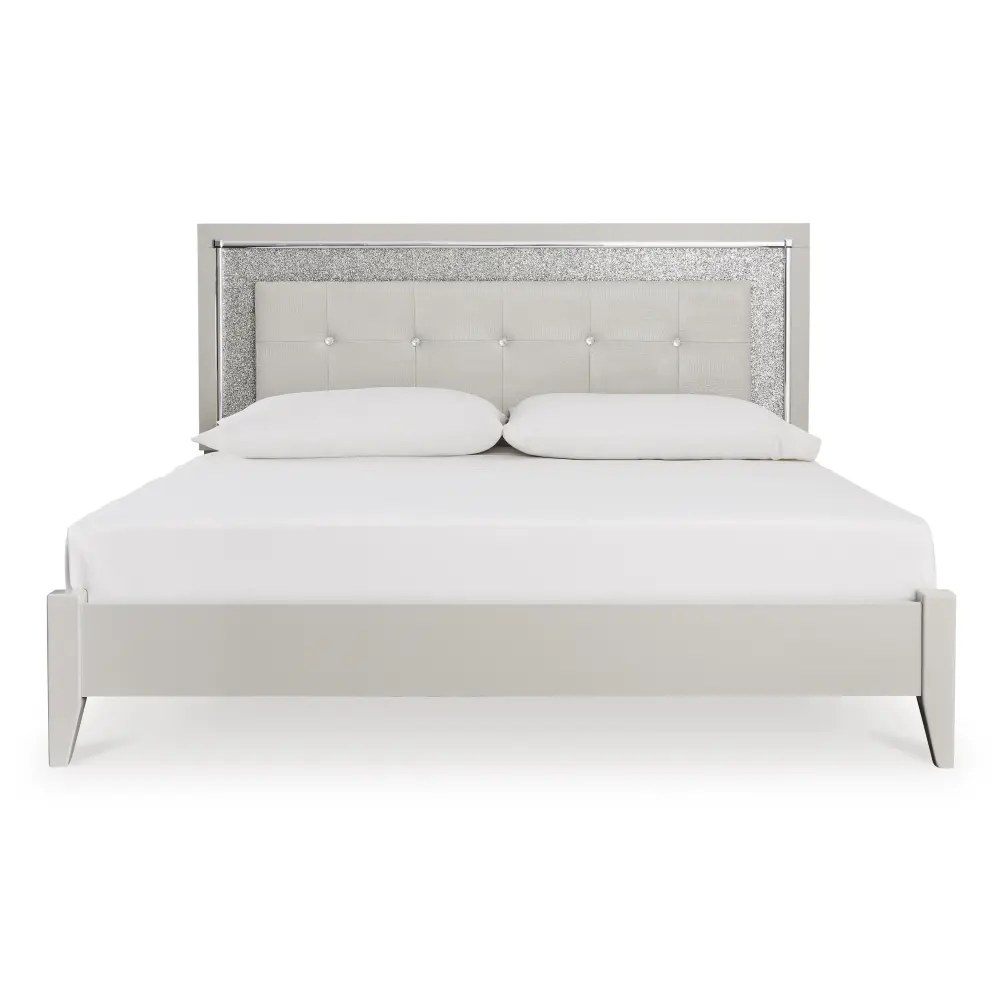 Diamond Modern Furniture Select Design Zyniden King Upholstered Panel Bed B2114-58/B2114-56