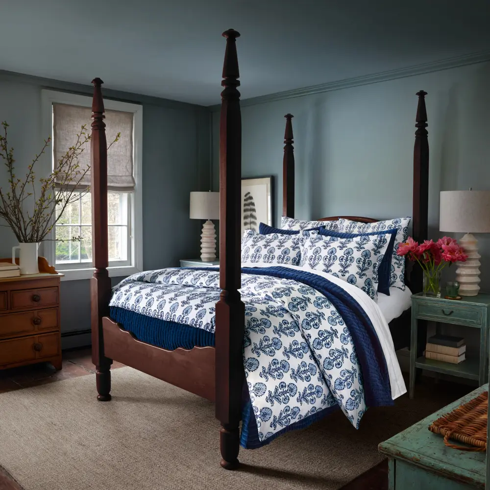 Ojas Indigo Duvet Cover | Wrinkle & Stain Resistant