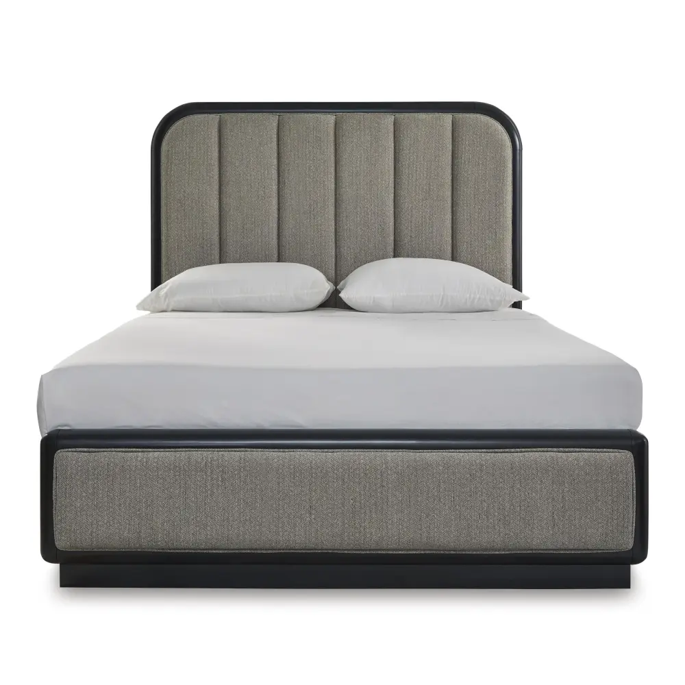 Diamond Modern Furniture Exclusive Design Rowanbeck Queen Upholstered Panel Bed B821-57/B821-54