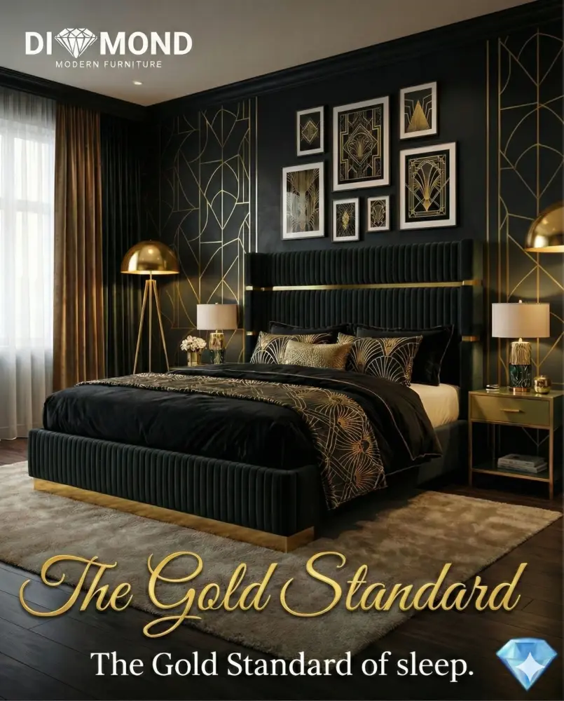 Belgium Black Select Bed Frame Guest Room