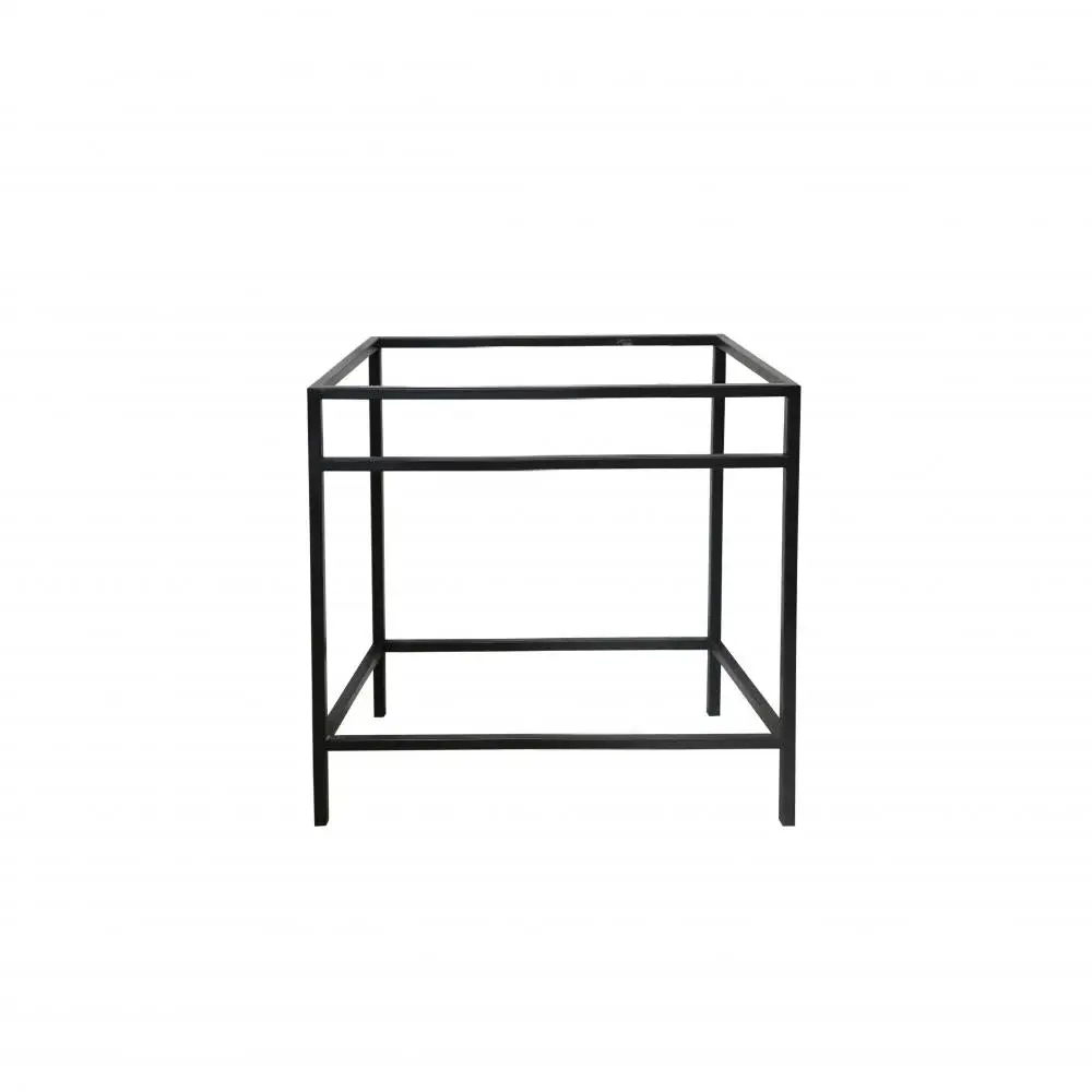 Canopy Bed Frame Bathroom Furniture - Black Alloy - Jules - 80 cm