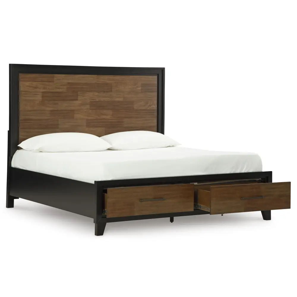 Diamond Modern Furniture Exclusive Design Kraeburn King Panel Bed Storage B496-58/B496-56S/B496-197