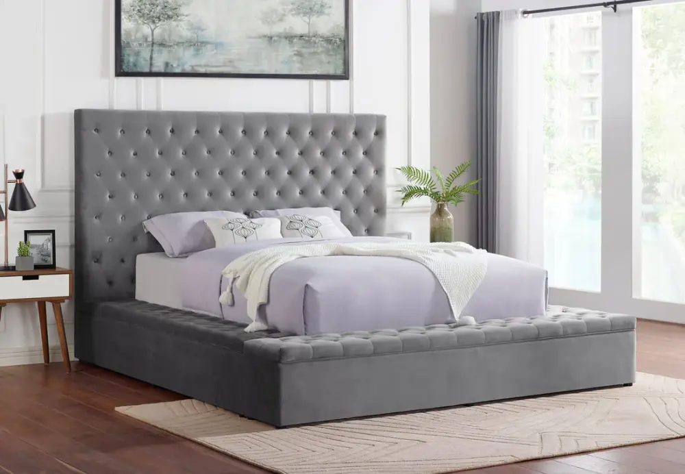 Paris Platform Bed Queen, King