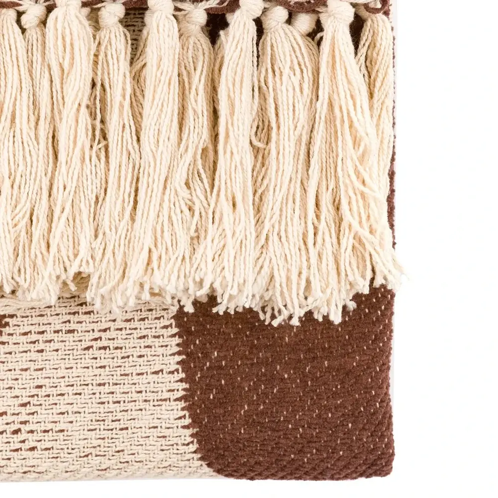 Alma Abstract Throw - Chocolate Men