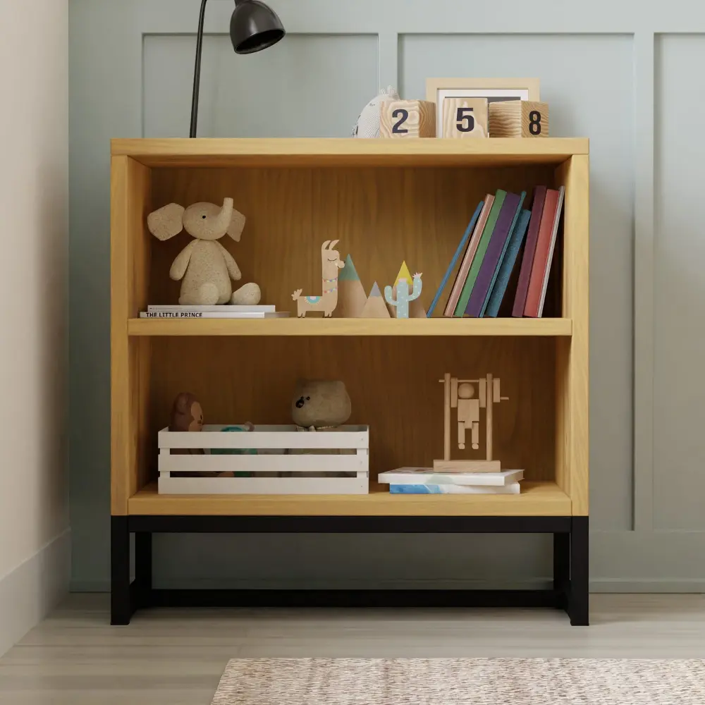 Ryder Convertible Cubby Changer & Bookcase - Honey